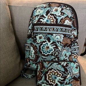 Last Chance !! Vera Bradley Floral Backpack and wallet